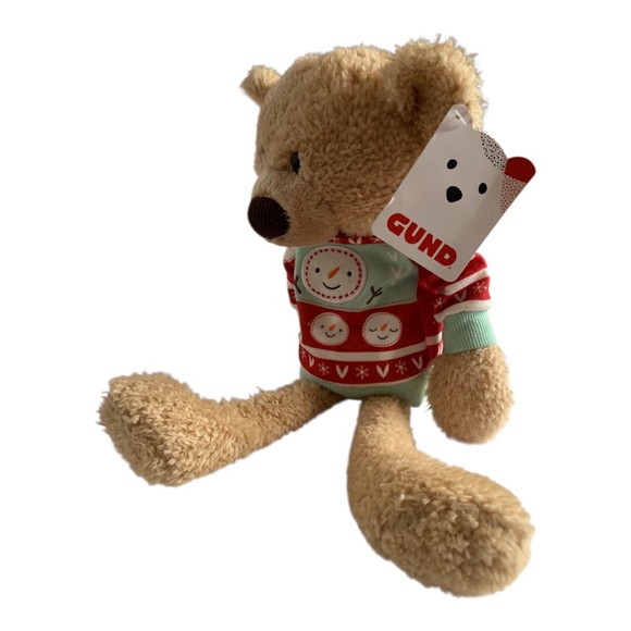♦️GUND Toothpick with Holiday Sweater Classic Teddy Bear♦️ - Picture 10 of 16